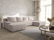 Corner sofa with sleeping function Magliano U-shaped with storage Poso 100 corduroy