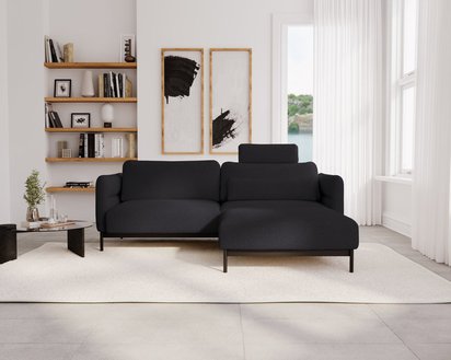 Solianero three-seater sofa with Melody 15 pouf