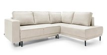 Rodario corner sofa bed with storage (Fabric: Castel 03, Side: Right)