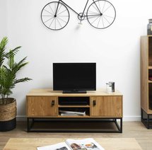 Affinant TV cabinet 117 cm oak/black