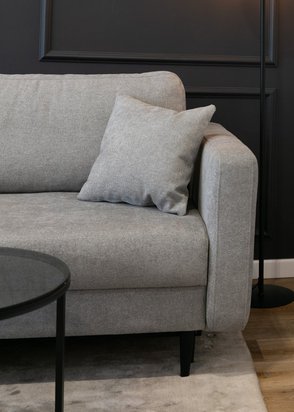 Valico Storm 85 three-seater sofa with black legs