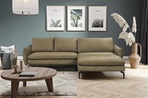 Corner sofa with sleeping function Esalla (Fabric: Element 06, Side: Left)