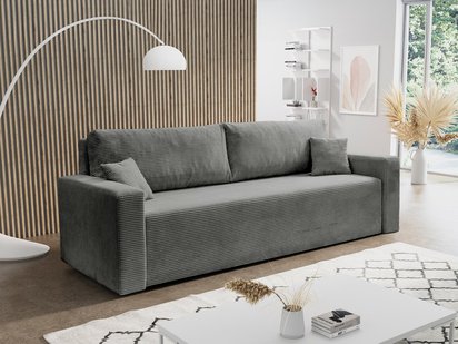 Peroso Poso 110 three-seater sofa bed with corduroy storage