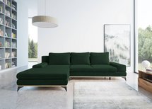 Corner sofa with sleeping function Stoverto (Fabric: Element 12, Side: Right)