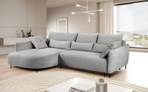 Oblivio corner sofa bed L-shaped with storage (Fabric: Haga 09, Side: Left)