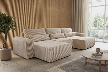 Corner sofa with sleeping function Leo U-shaped Tilia 08 universal