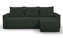 Bismo L-shaped corner sofa bed with storage (Fabric: Asti 24 Suzi 3, Side: Right)