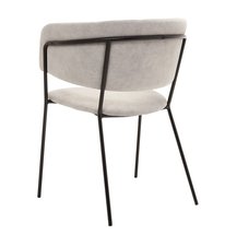 Prools upholstered chair, gray/black base