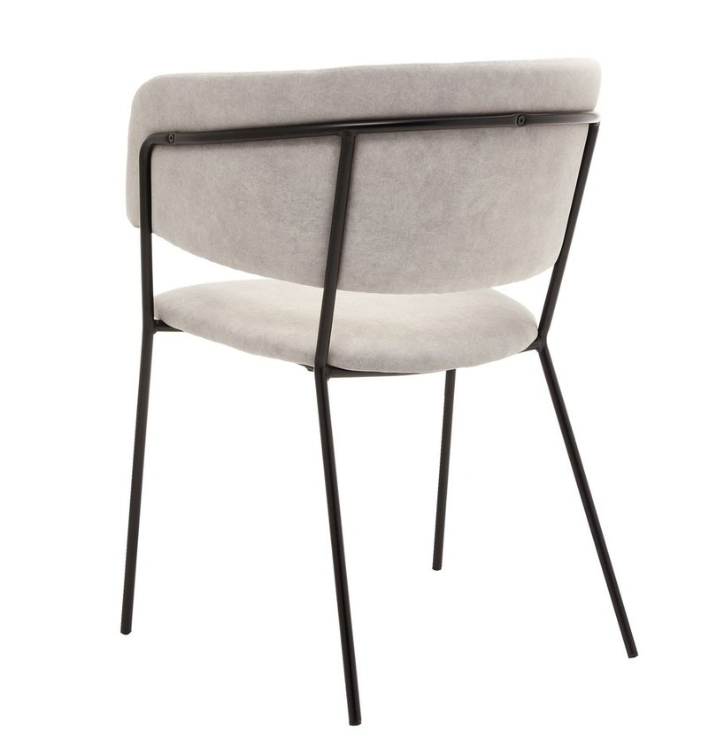 Prools upholstered chair, gray/black base