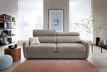 Three-seater sofa bed Sylles Matt Velvet 09 easy-cleaning hydrophobic velvet