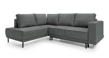 Rodario corner sofa bed with storage (Fabric: Castel 93, Side: Left)