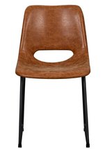 Panessy upholstered chair, brown eco-leather