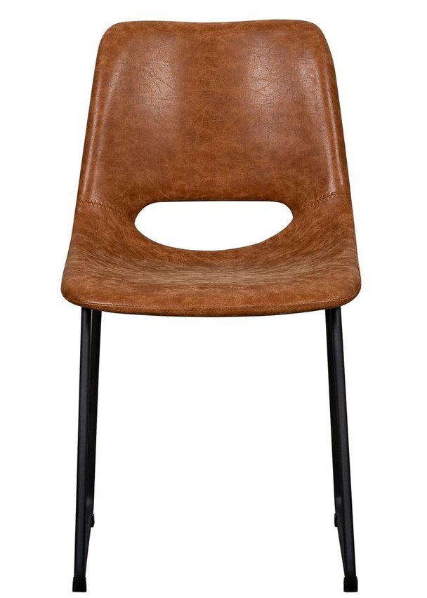 Panessy upholstered chair, brown eco-leather
