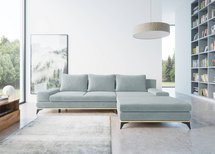 Corner sofa with sleeping function Stoverto (Fabric: Element 16, Side: Left)