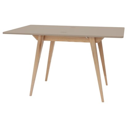 Envelope extendable table 65-130x90 cm coffee with milk