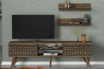 Filkor TV cabinet with two shelves