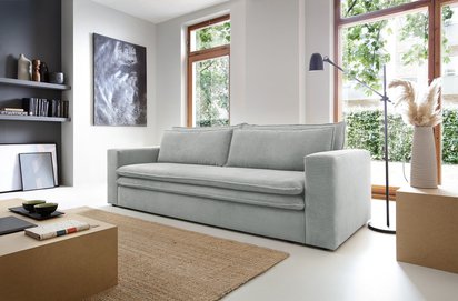 Baptello Poso 55 three-seater sofa bed with corduroy storage