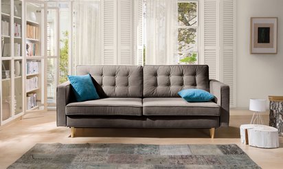 Juttic three-seater sofa bed (Fabric: Gemma 85)