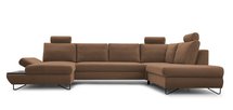 Lazaro U-shaped corner sofa bed with storage (Fabric: Salvador 04, Side: Left)