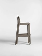 Net Nardi bar chair made of certified brown material