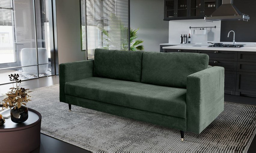 Bazzano three-seater sofa bed with storage (Fabric: Poso 14)