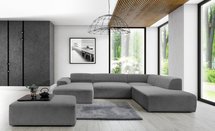 Terrafino U-shaped modular corner sofa with backrest on the right Onega 7