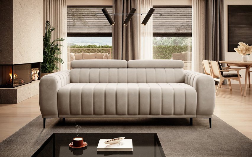 Three-seater sofa bed Gandi Riviera 21 Italian frame