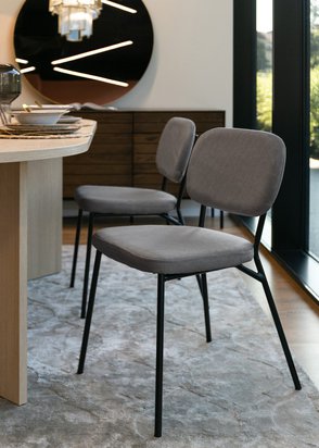 Brevery gray upholstered chair