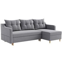 Corner sofa with sleeping function Bernial (Fabric: Malmo New 90)