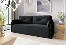 Sergio sofa bed with bedding container Neve 100 braided