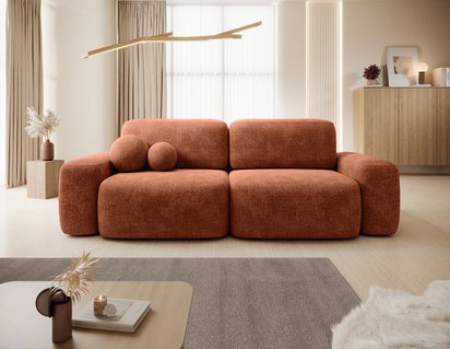 Pamplona three-seater sofa bed with storage Cremona 52 wickerwork