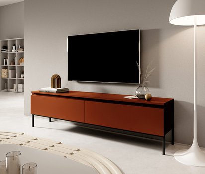 Bemmi TV cabinet 150 cm Brick red