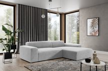 Corner sofa with sleeping function Terrafino L-shaped Onega 8 right-hand side