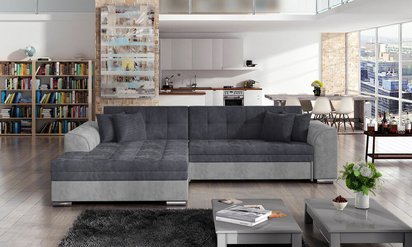 Ralkato corner sofa bed (Fabric: Paros 06/Paros 05, Side: Left)