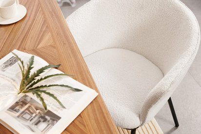 Immizes light cream upholstered chair