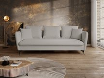 Castilio three-seater sofa with Moly 80 container, hydrophobic chenille