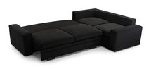 Figline L-shaped corner sofa with sleeping function with container Lincoln 100 corduroy right-hand side