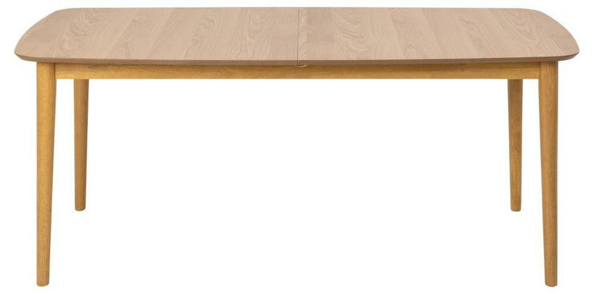 Elisma extendable dining table, lacquered oak veneer, 180-219 cm