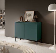 Bemmi two-door chest of drawers 100 cm Dark green