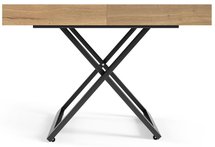 2in1 Movilinne extendable coffee table Halifax Oak U-shaped legs