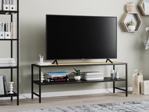 TV cabinet Koneso 120 cm oak/black