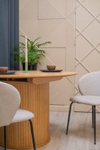 Gativel extendable table 120-167 cm slats natural oak