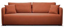 Anvio three-seater sofa with bedding container Neve 52 braided