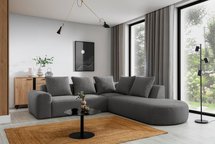 Modular corner sofa Castellina L-shaped 255 cm larger Abriamo 7 right-hand side