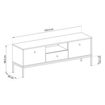 Monne TV cabinet 153 cm beige vintage MRTV154