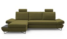 Lazaro L-shaped corner sofa bed with storage (Fabric: Salvador 08, Side: Left)