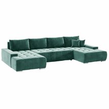 Corner sofa with sleeping function Magliano U (Fabric: Monolith 37)