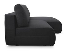 Corner sofa with sleeping function Fimbo L-shaped with container Aragon 99 hydrophobic chenille right-hand side