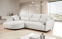 Oblivio corner sofa with sleeping function L-shaped with container (Fabric: Haga 23, Side: Left)