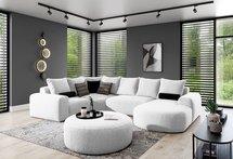 Castellina U-shaped modular corner sofa with backrest on the left Abriamo 5